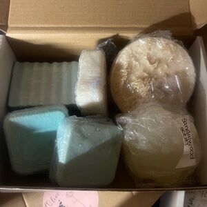 Soap Box with a variety of handmade soaps with goat milk and glycerin and more !